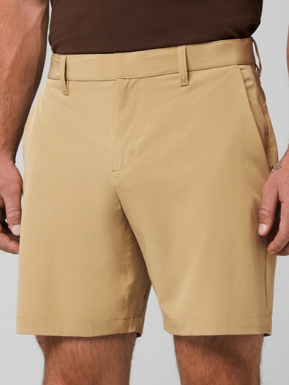 Fabletics The Only Short Khaki Size 32 - Picture 2 of 11